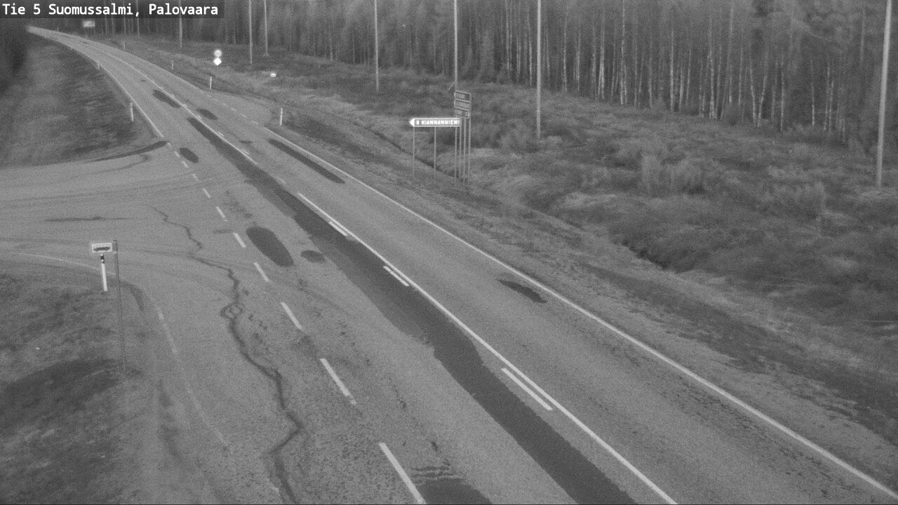 Weather Camera Image Road 5 Suomussalmi, Palovaara, Suomussalmi, Kainuu
