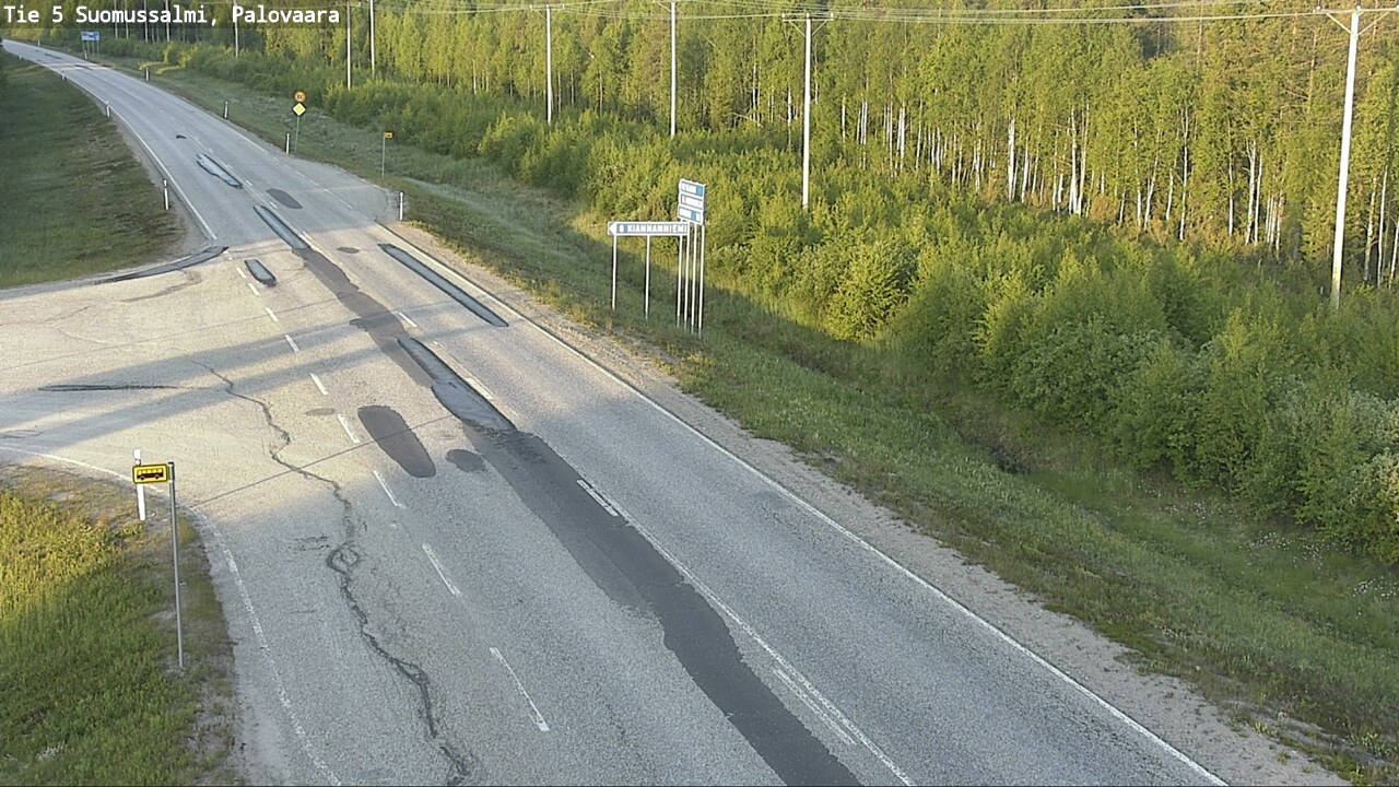 Kelikamerat Kuva Tie 5 Suomussalmi, Palovaara, Suomussalmi, Kainuu