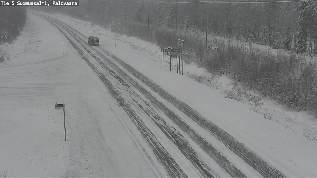 Weather Camera Image Road 5 Suomussalmi, Palovaara, Suomussalmi, Kainuu