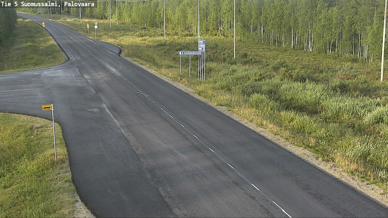 Weather Camera Image Road 5 Suomussalmi, Palovaara, Suomussalmi, Kainuu