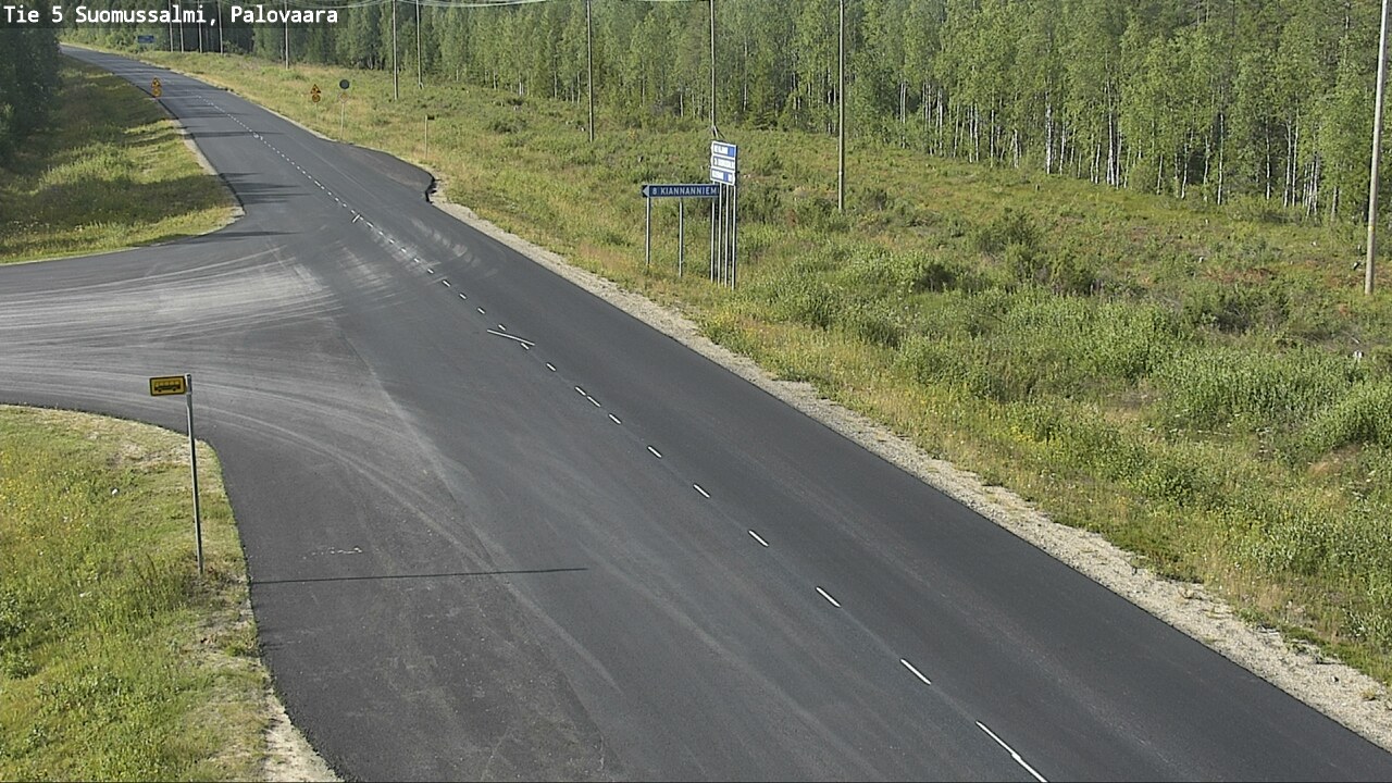 Kelikamerat Kuva Tie 5 Suomussalmi, Palovaara, Suomussalmi, Kainuu