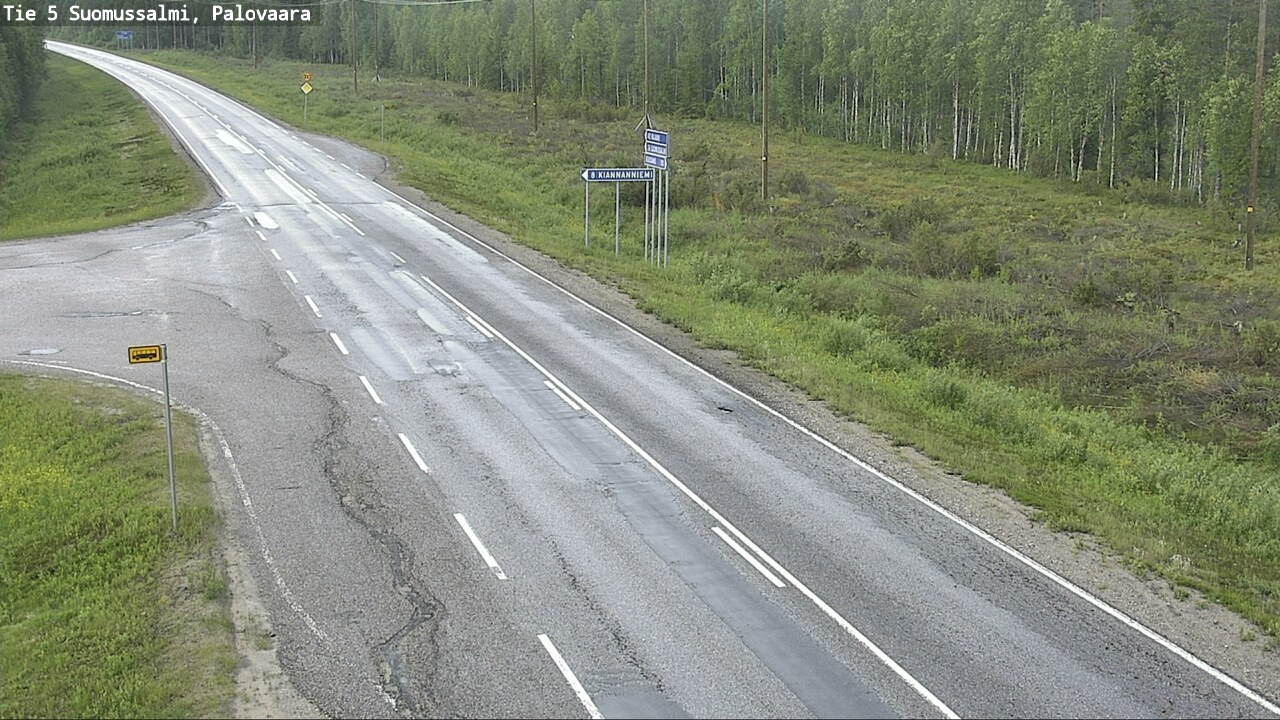 Kelikamerat Kuva Tie 5 Suomussalmi, Palovaara, Suomussalmi, Kainuu
