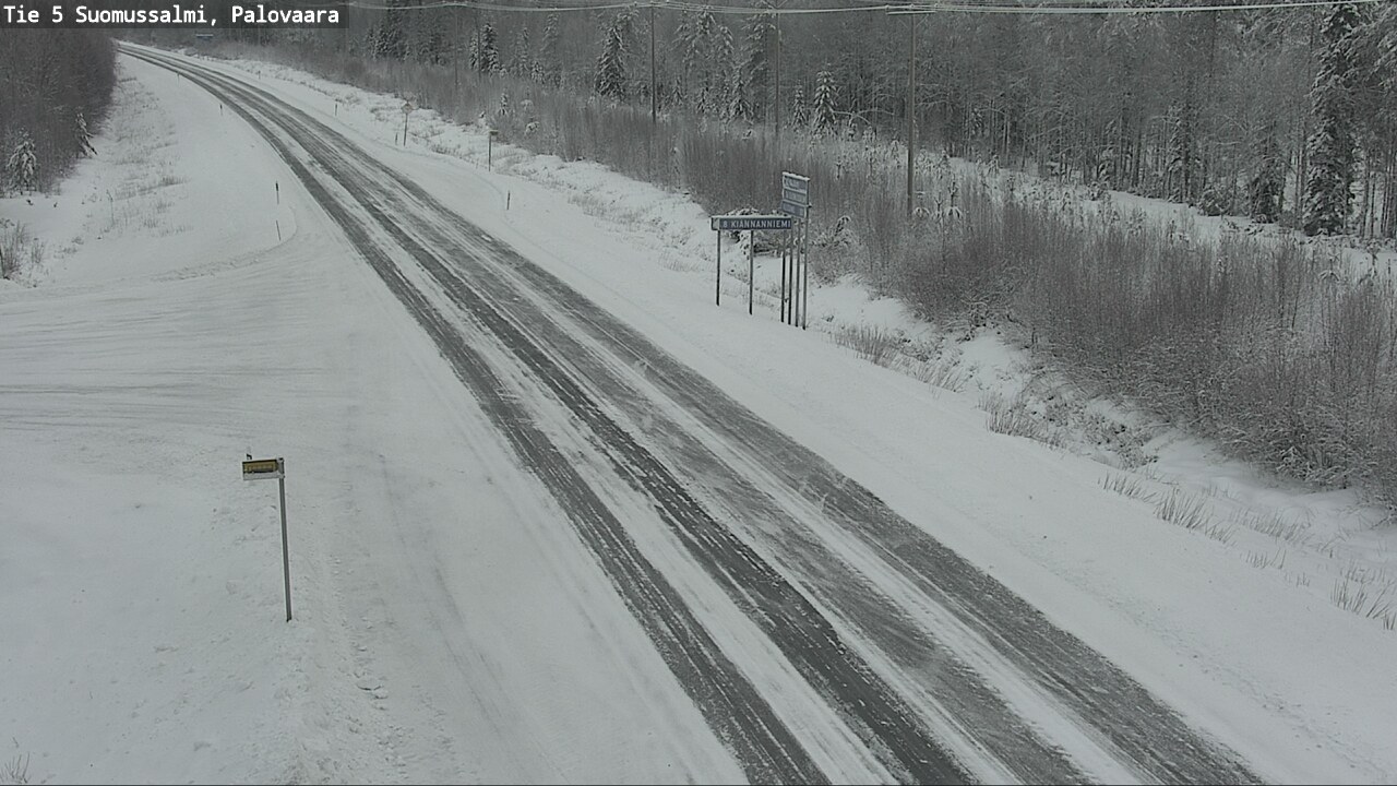 Weather Camera Image Road 5 Suomussalmi, Palovaara, Suomussalmi, Kainuu