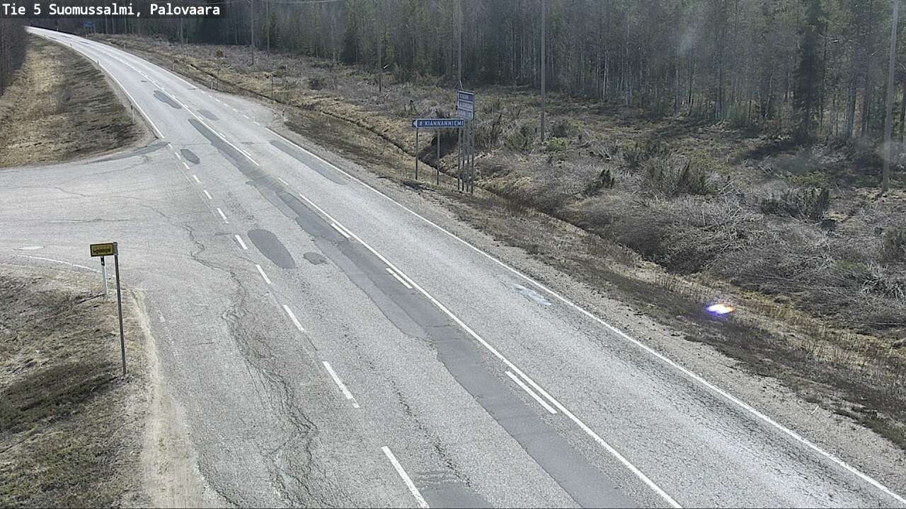 Kelikamerat Kuva Tie 5 Suomussalmi, Palovaara, Suomussalmi, Kainuu