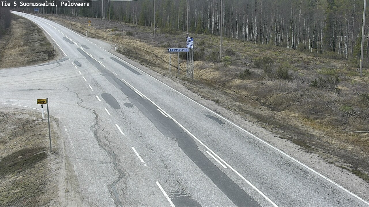 Kelikamerat Kuva Tie 5 Suomussalmi, Palovaara, Suomussalmi, Kainuu