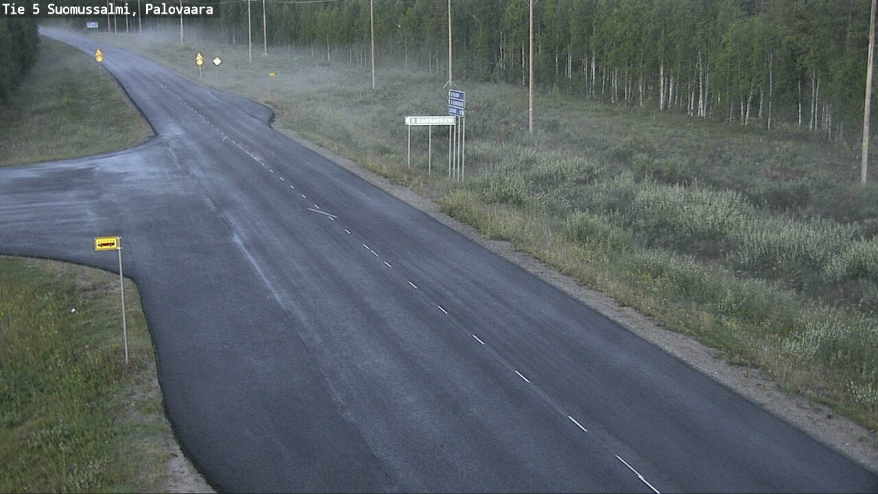 Kelikamerat Kuva Tie 5 Suomussalmi, Palovaara, Suomussalmi, Kainuu