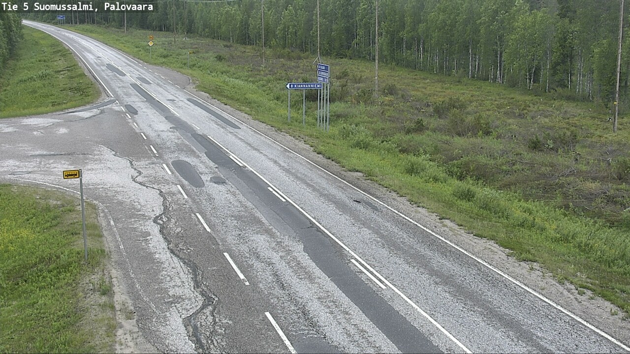 Kelikamerat Kuva Tie 5 Suomussalmi, Palovaara, Suomussalmi, Kainuu