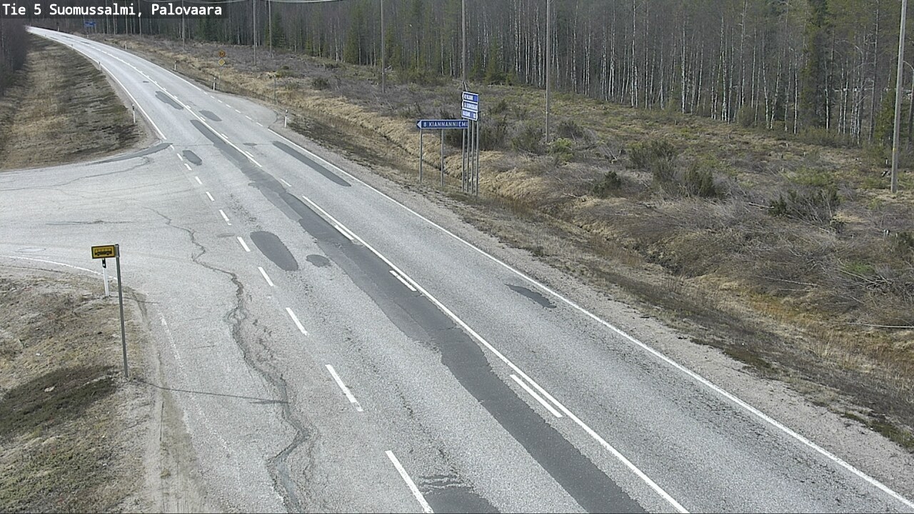 Kelikamerat Kuva Tie 5 Suomussalmi, Palovaara, Suomussalmi, Kainuu