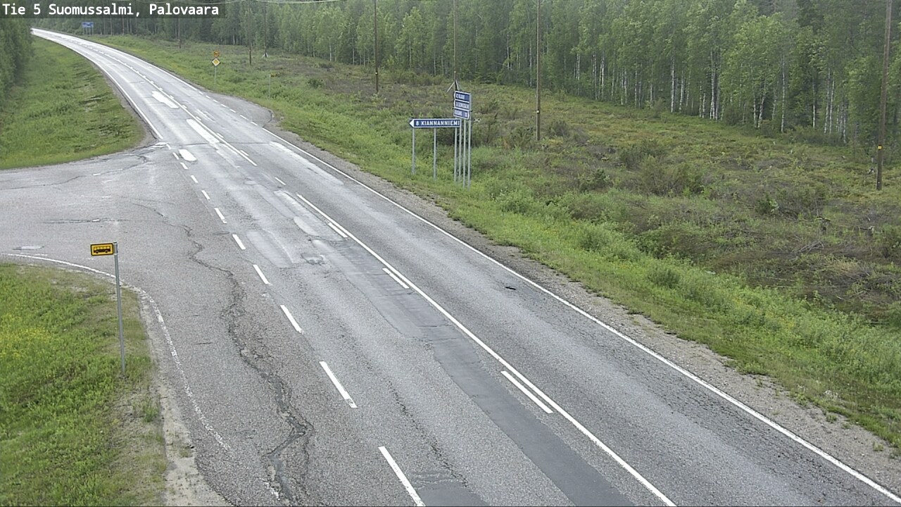 Kelikamerat Kuva Tie 5 Suomussalmi, Palovaara, Suomussalmi, Kainuu