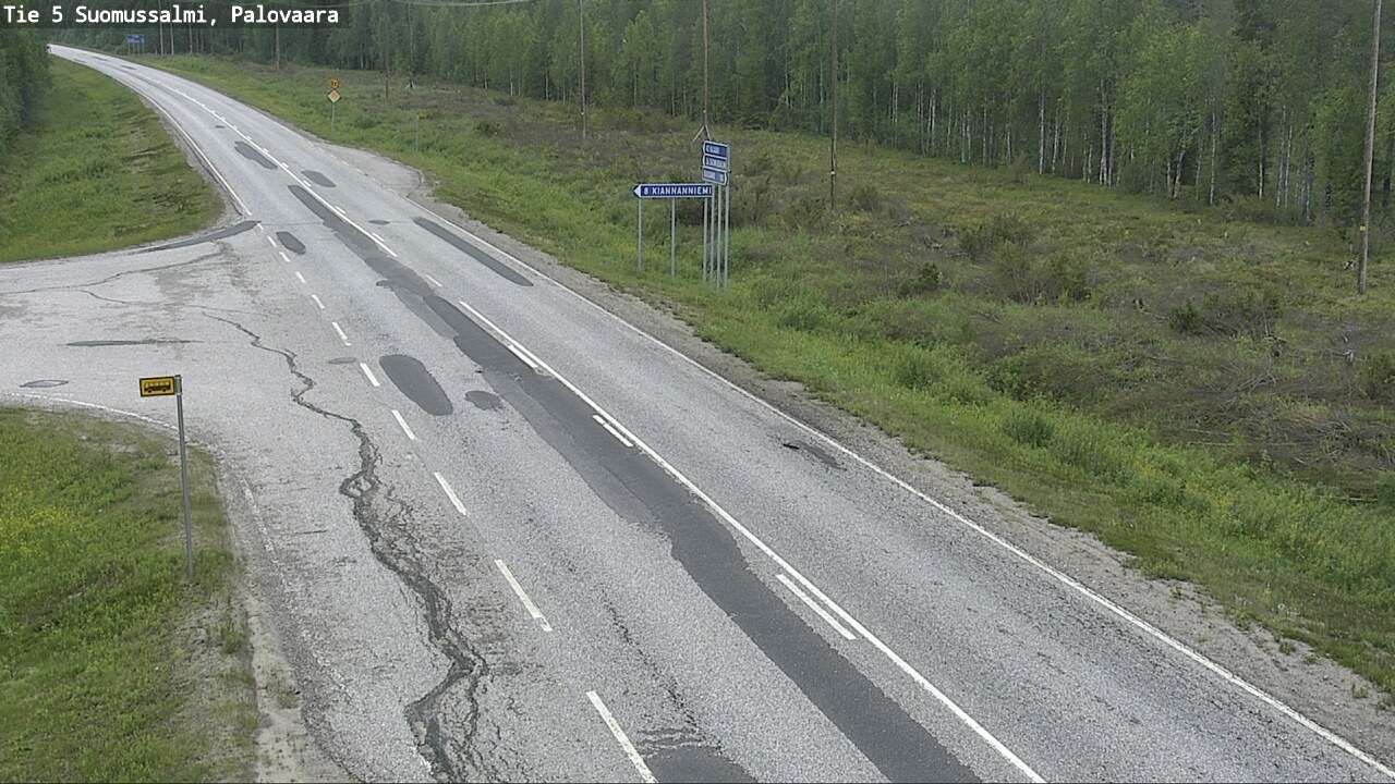 Kelikamerat Kuva Tie 5 Suomussalmi, Palovaara, Suomussalmi, Kainuu