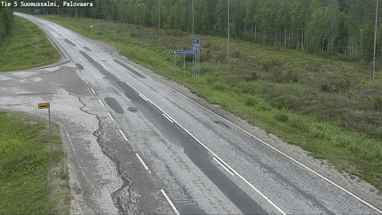 Kelikamerat Kuva Tie 5 Suomussalmi, Palovaara, Suomussalmi, Kainuu