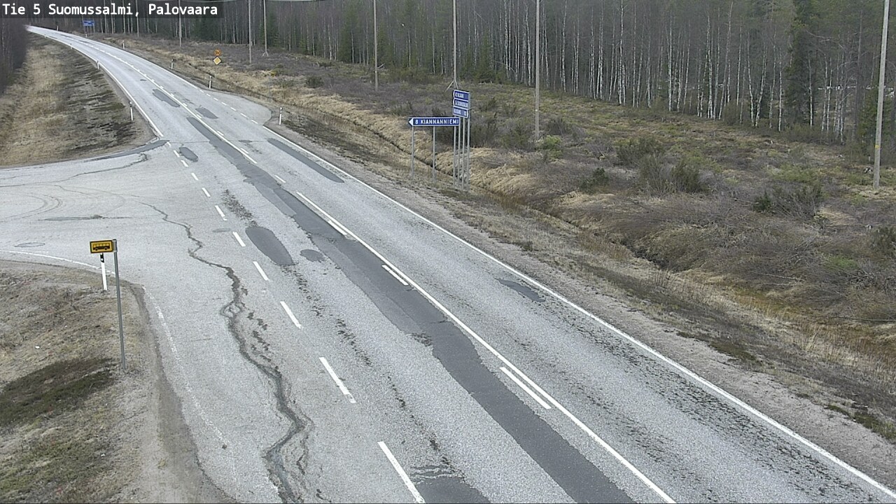 Kelikamerat Kuva Tie 5 Suomussalmi, Palovaara, Suomussalmi, Kainuu