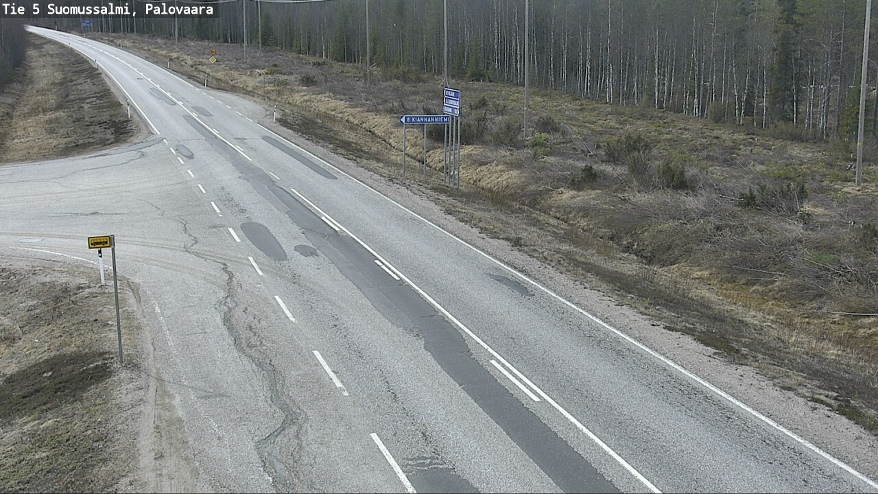 Kelikamerat Kuva Tie 5 Suomussalmi, Palovaara, Suomussalmi, Kainuu