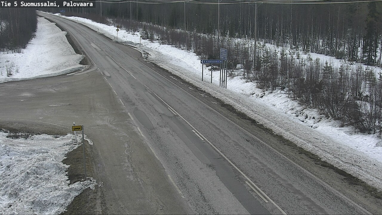 Weather Camera Image Road 5 Suomussalmi, Palovaara, Suomussalmi, Kainuu