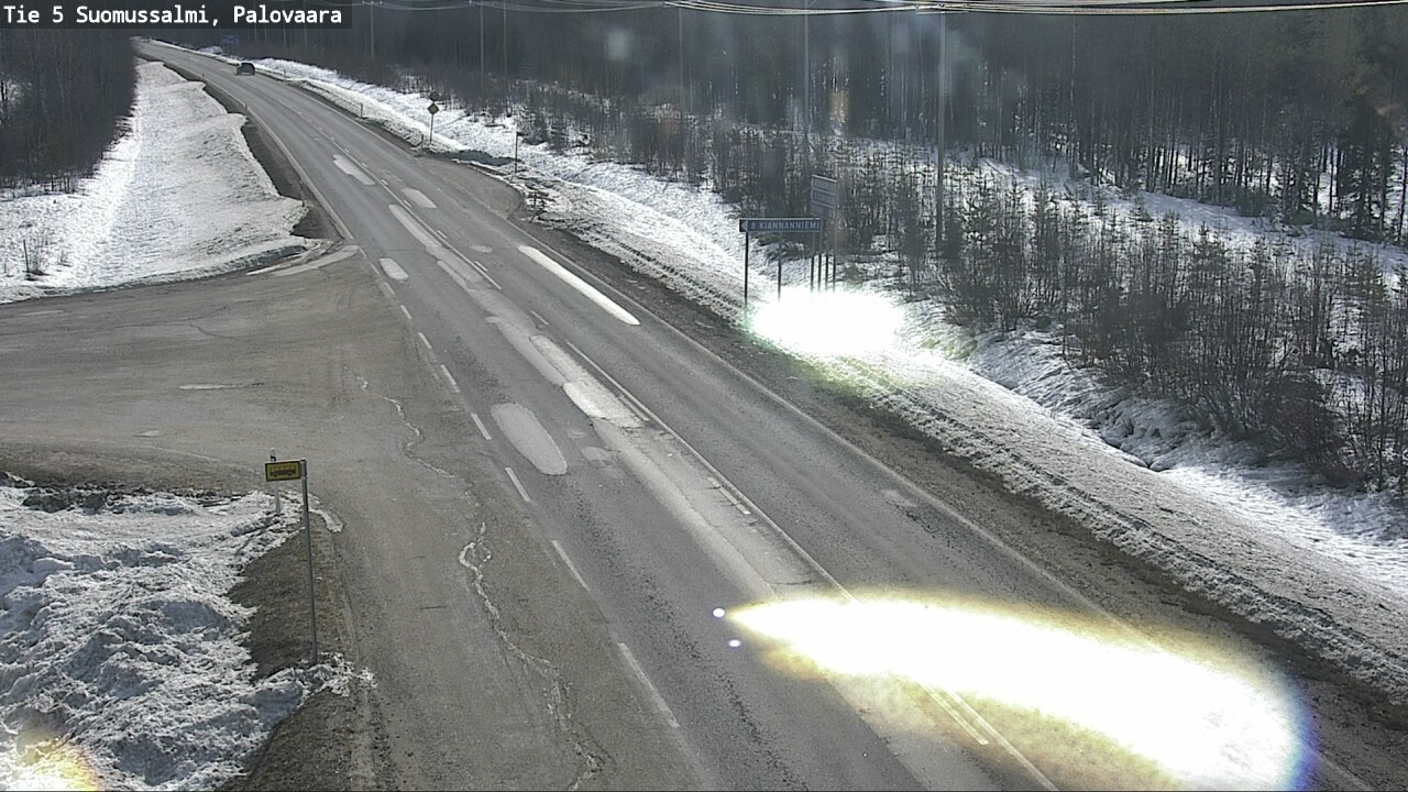 Weather Camera Image Road 5 Suomussalmi, Palovaara, Suomussalmi, Kainuu