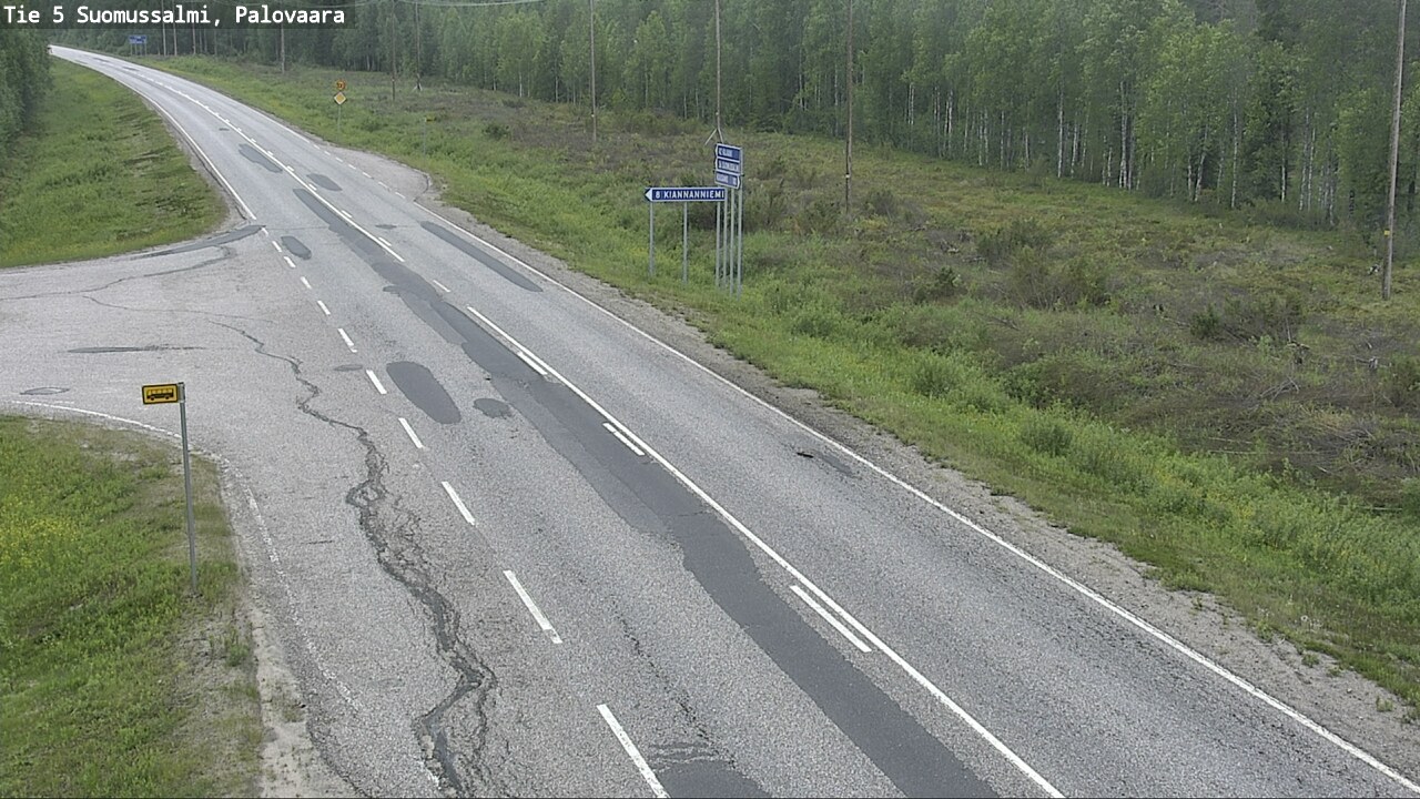 Kelikamerat Kuva Tie 5 Suomussalmi, Palovaara, Suomussalmi, Kainuu
