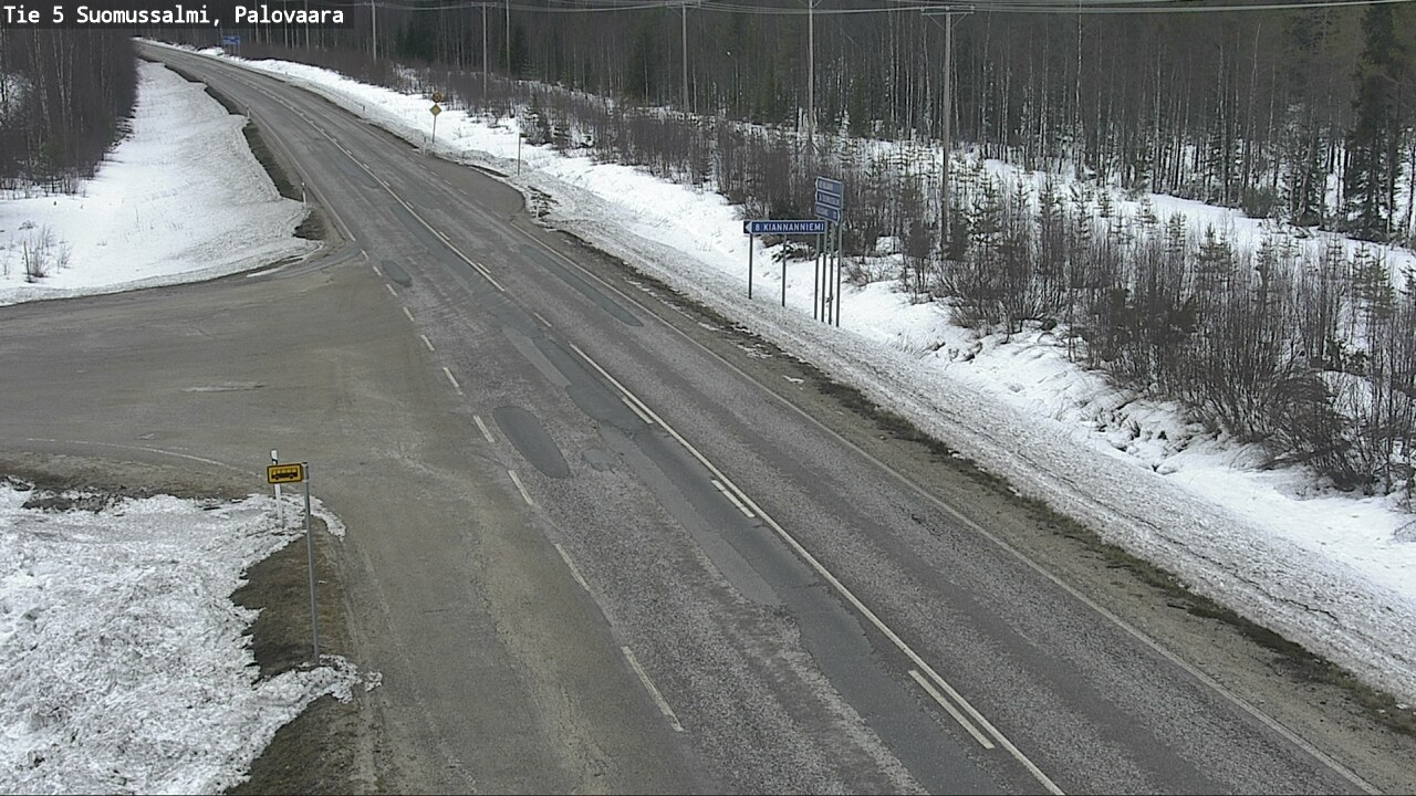 Weather Camera Image Road 5 Suomussalmi, Palovaara, Suomussalmi, Kainuu