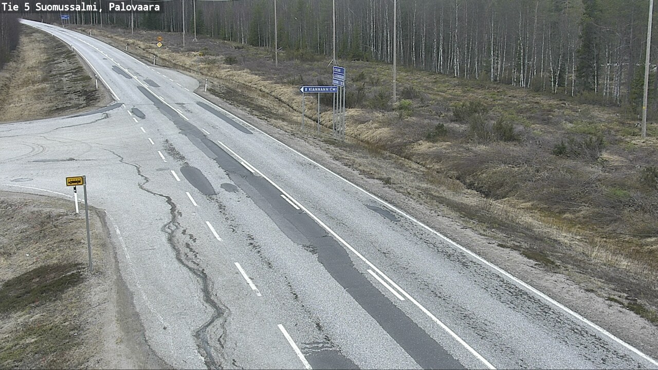 Kelikamerat Kuva Tie 5 Suomussalmi, Palovaara, Suomussalmi, Kainuu