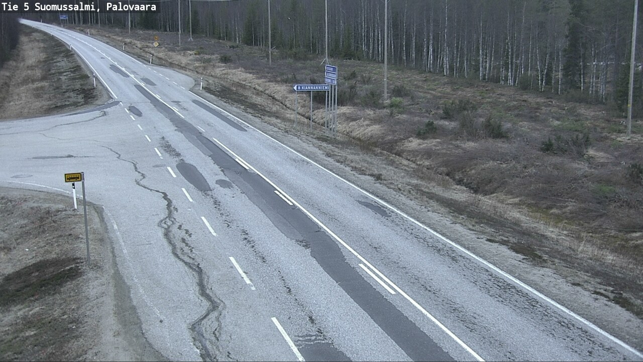 Kelikamerat Kuva Tie 5 Suomussalmi, Palovaara, Suomussalmi, Kainuu