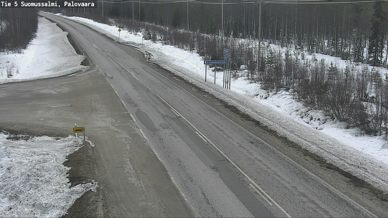 Weather Camera Image Road 5 Suomussalmi, Palovaara, Suomussalmi, Kainuu