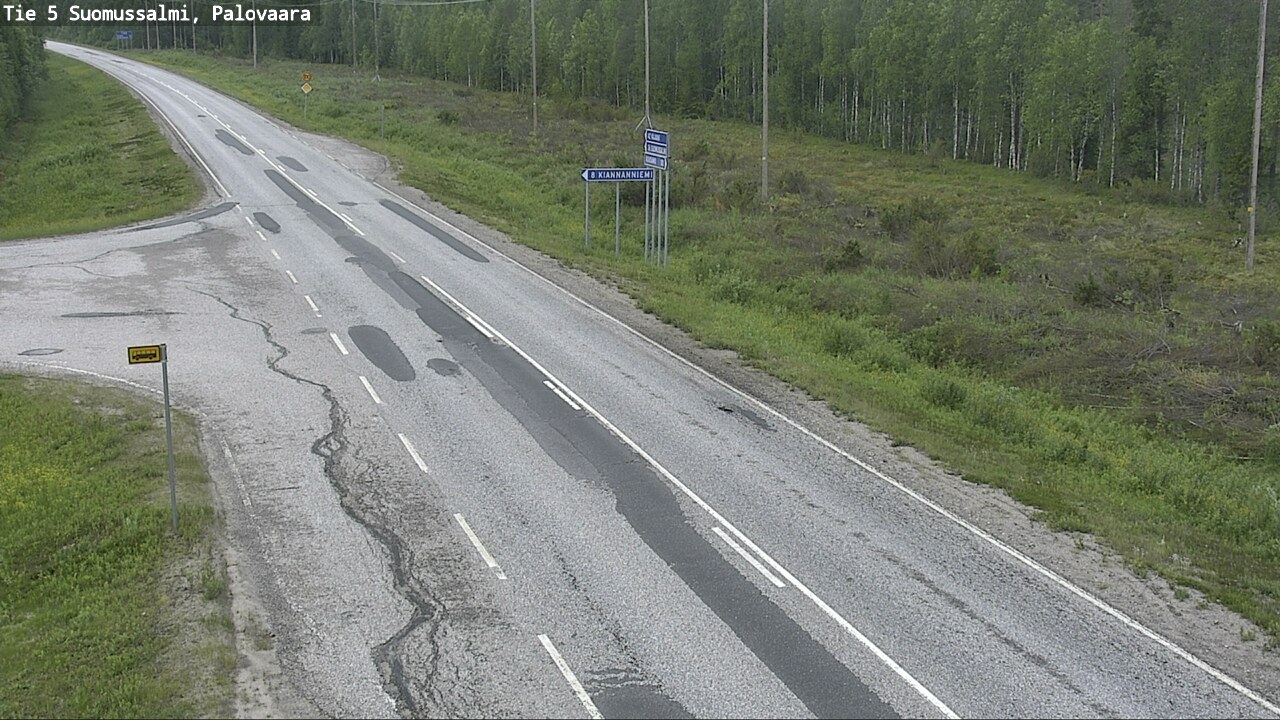Weather Camera Image Road 5 Suomussalmi, Palovaara, Suomussalmi, Kainuu