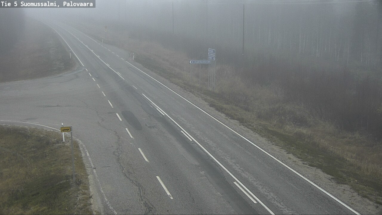 Kelikamerat Kuva Tie 5 Suomussalmi, Palovaara, Suomussalmi, Kainuu