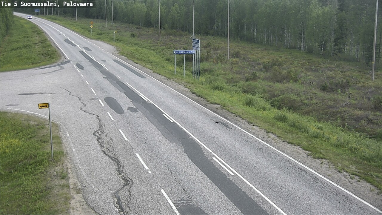 Kelikamerat Kuva Tie 5 Suomussalmi, Palovaara, Suomussalmi, Kainuu