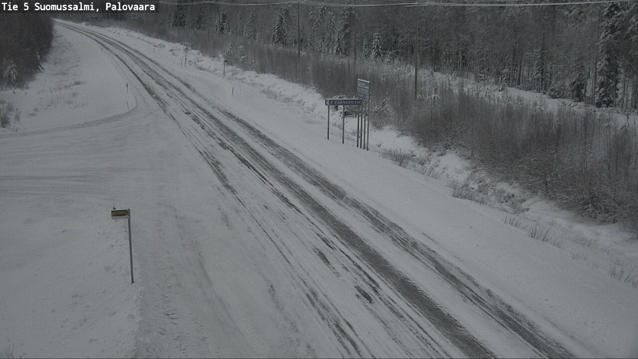Weather Camera Image Road 5 Suomussalmi, Palovaara, Suomussalmi, Kainuu