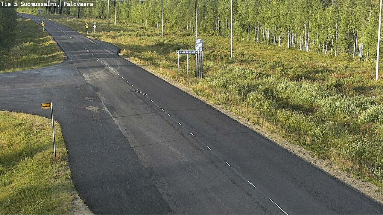 Weather Camera Image Road 5 Suomussalmi, Palovaara, Suomussalmi, Kainuu