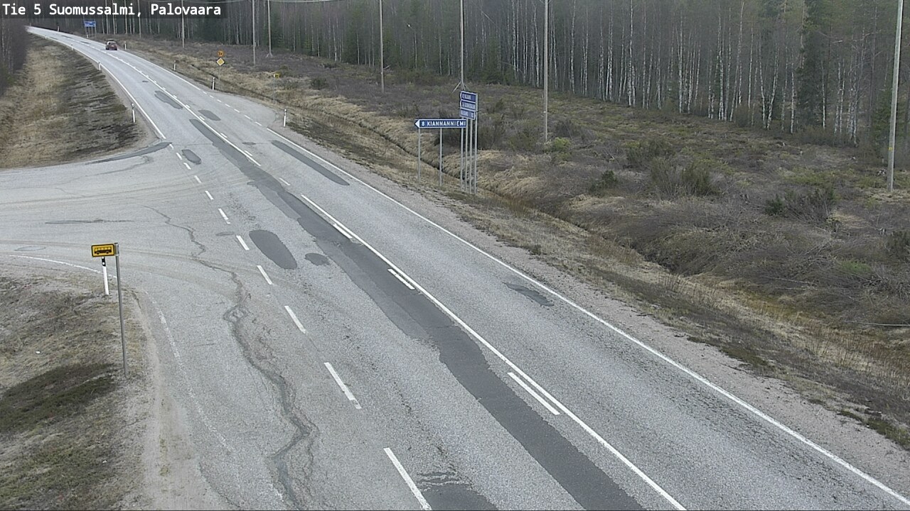 Kelikamerat Kuva Tie 5 Suomussalmi, Palovaara, Suomussalmi, Kainuu