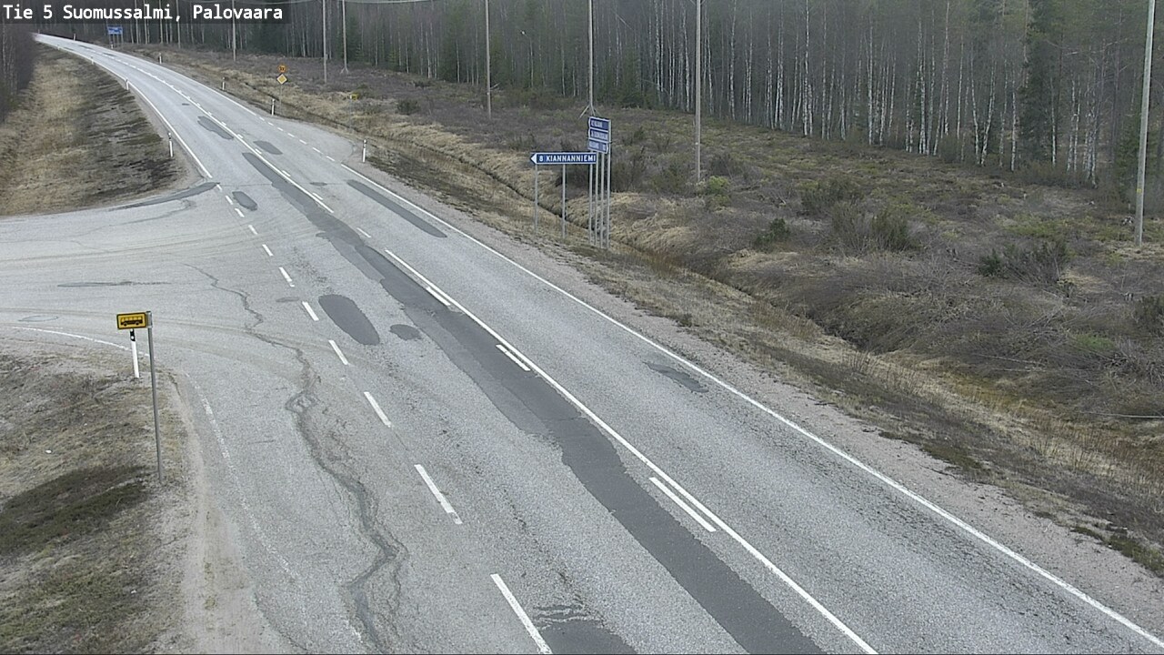 Kelikamerat Kuva Tie 5 Suomussalmi, Palovaara, Suomussalmi, Kainuu