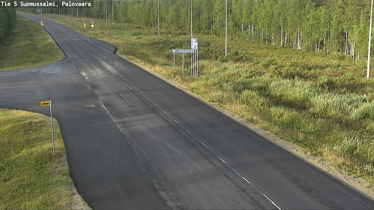 Weather Camera Image Road 5 Suomussalmi, Palovaara, Suomussalmi, Kainuu