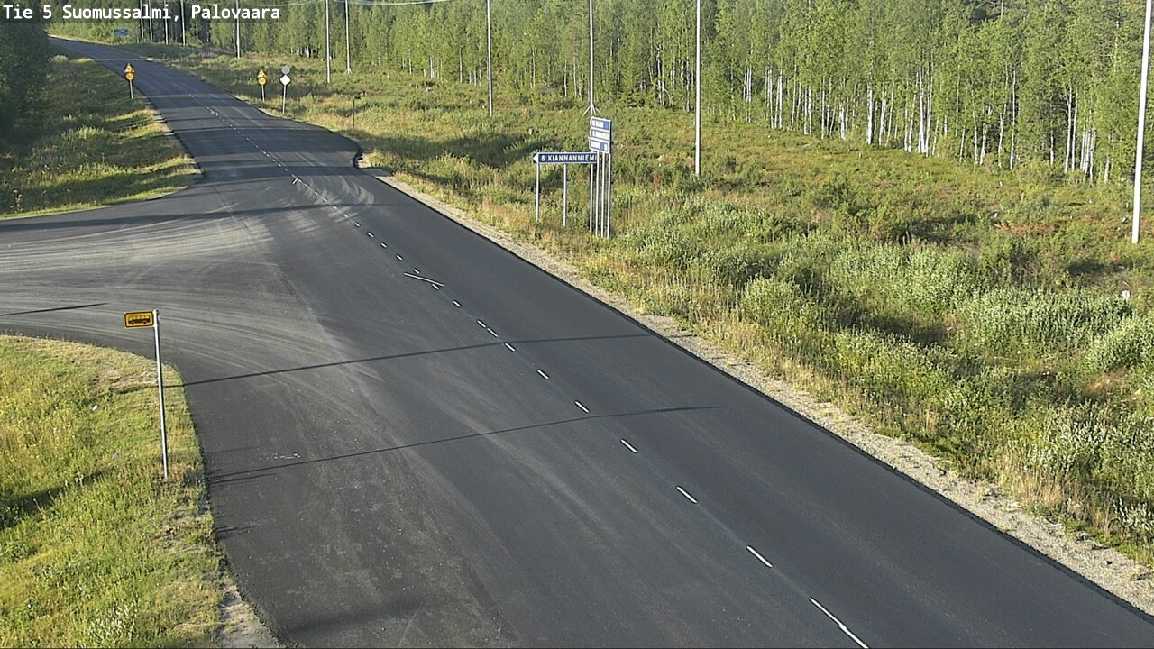 Kelikamerat Kuva Tie 5 Suomussalmi, Palovaara, Suomussalmi, Kainuu