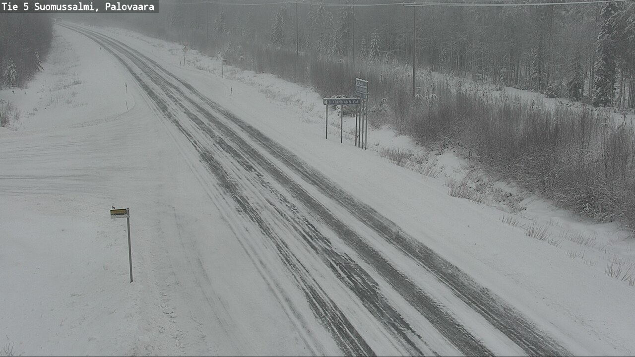 Weather Camera Image Road 5 Suomussalmi, Palovaara, Suomussalmi, Kainuu