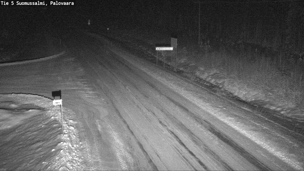 Weather Camera Image Road 5 Suomussalmi, Palovaara, Suomussalmi, Kainuu