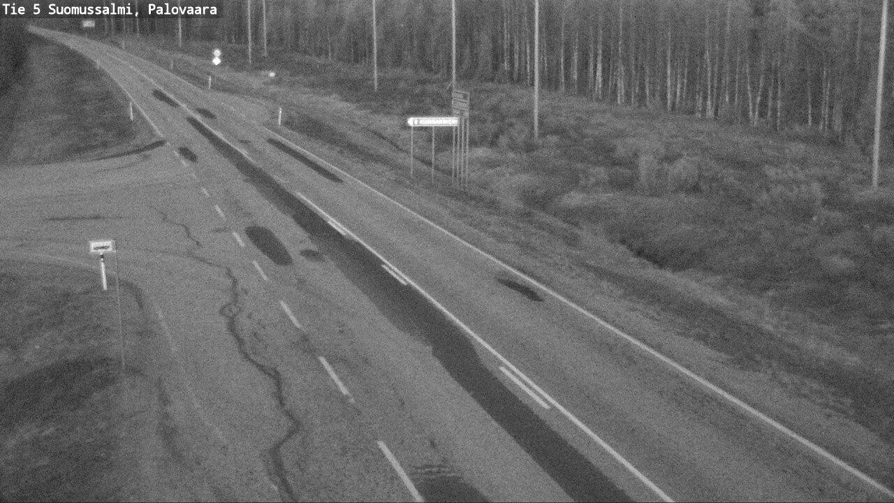 Weather Camera Image Road 5 Suomussalmi, Palovaara, Suomussalmi, Kainuu