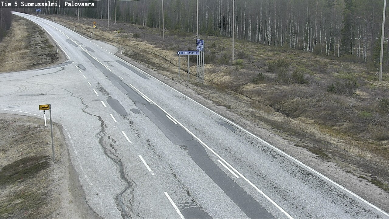 Kelikamerat Kuva Tie 5 Suomussalmi, Palovaara, Suomussalmi, Kainuu