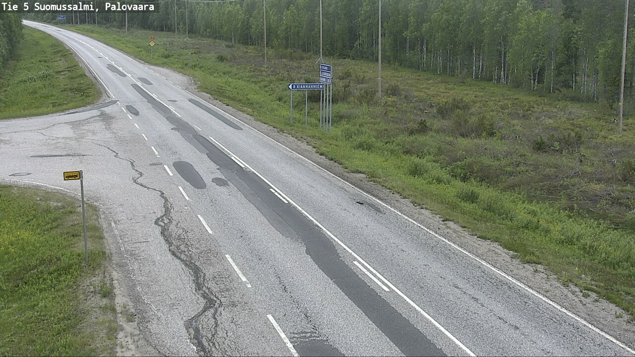 Weather Camera Image Road 5 Suomussalmi, Palovaara, Suomussalmi, Kainuu