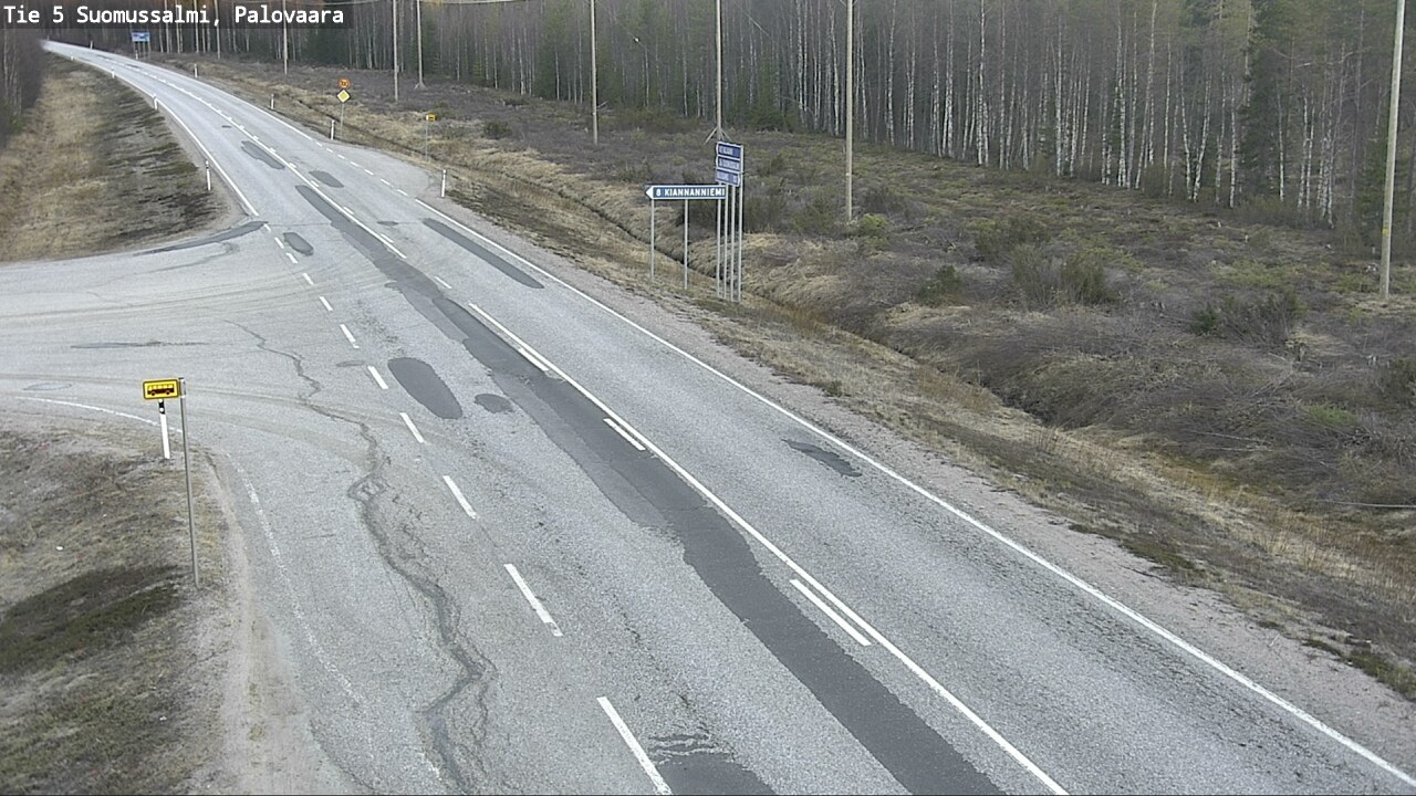 Kelikamerat Kuva Tie 5 Suomussalmi, Palovaara, Suomussalmi, Kainuu