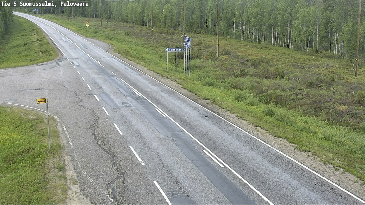 Kelikamerat Kuva Tie 5 Suomussalmi, Palovaara, Suomussalmi, Kainuu