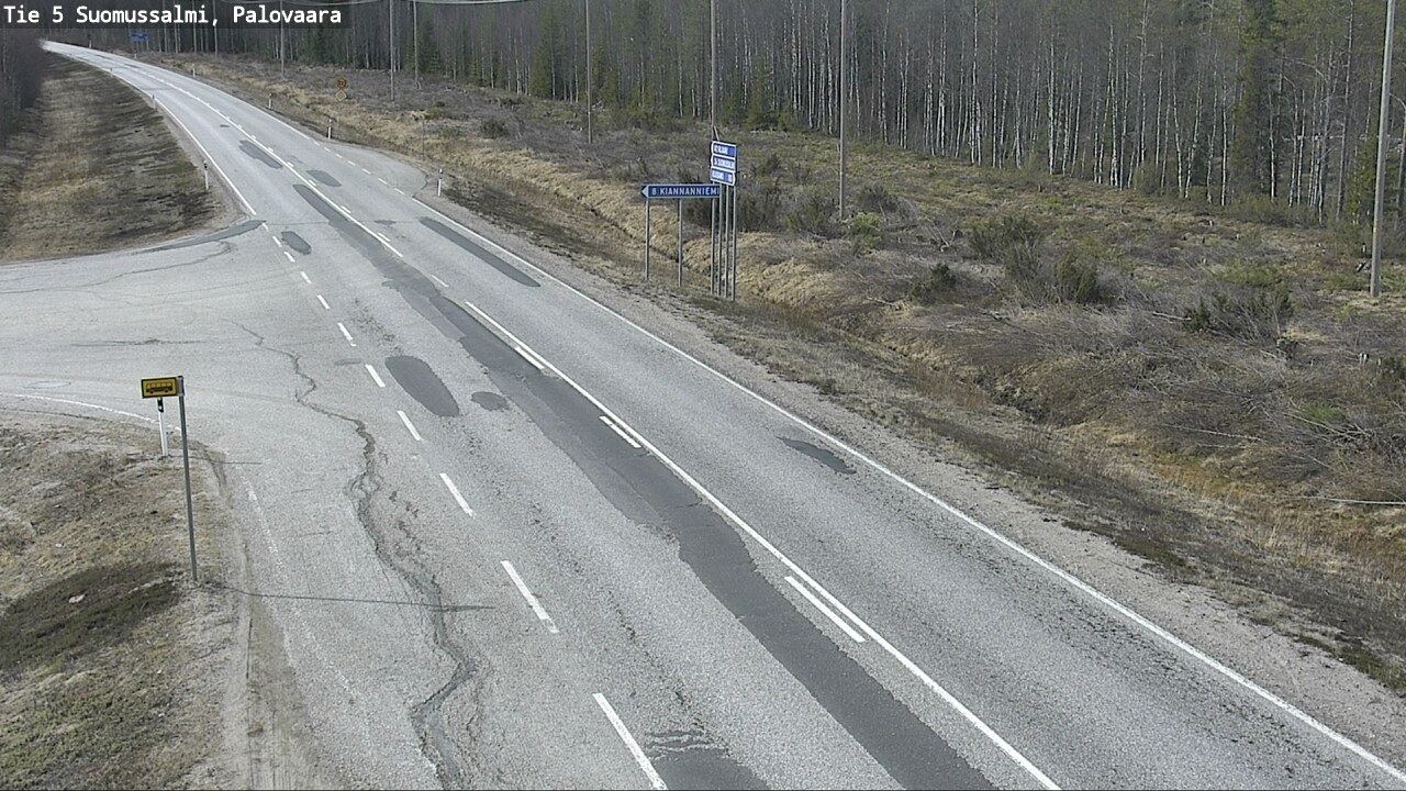 Kelikamerat Kuva Tie 5 Suomussalmi, Palovaara, Suomussalmi, Kainuu