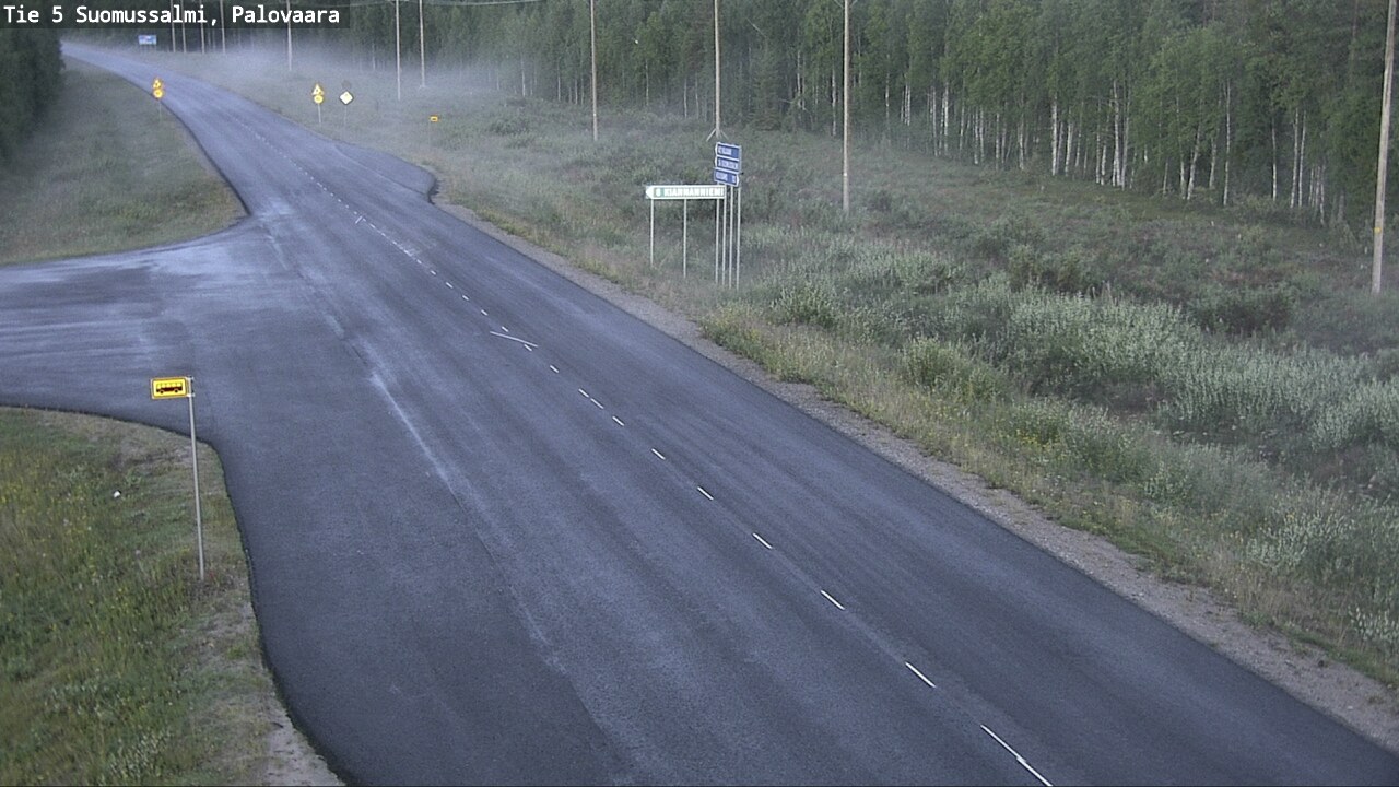 Kelikamerat Kuva Tie 5 Suomussalmi, Palovaara, Suomussalmi, Kainuu