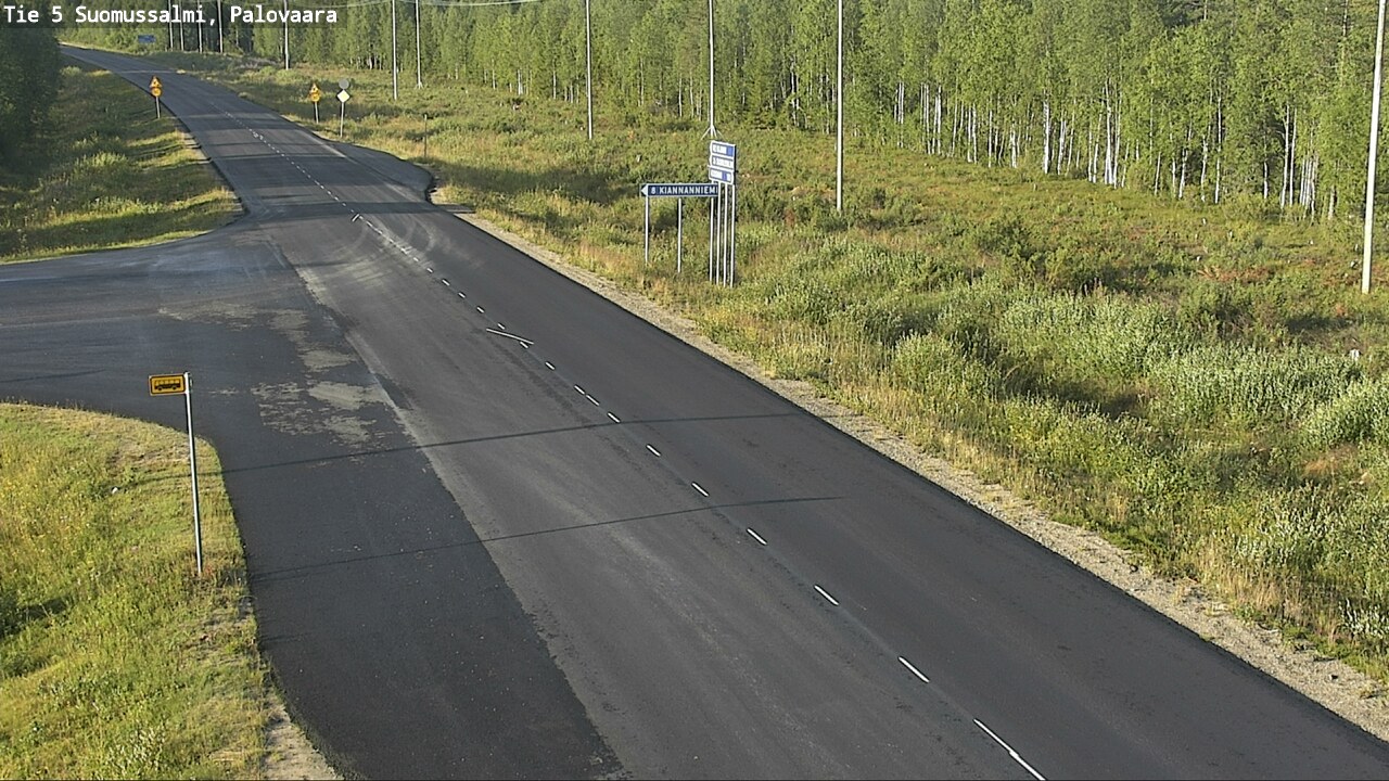 Weather Camera Image Road 5 Suomussalmi, Palovaara, Suomussalmi, Kainuu