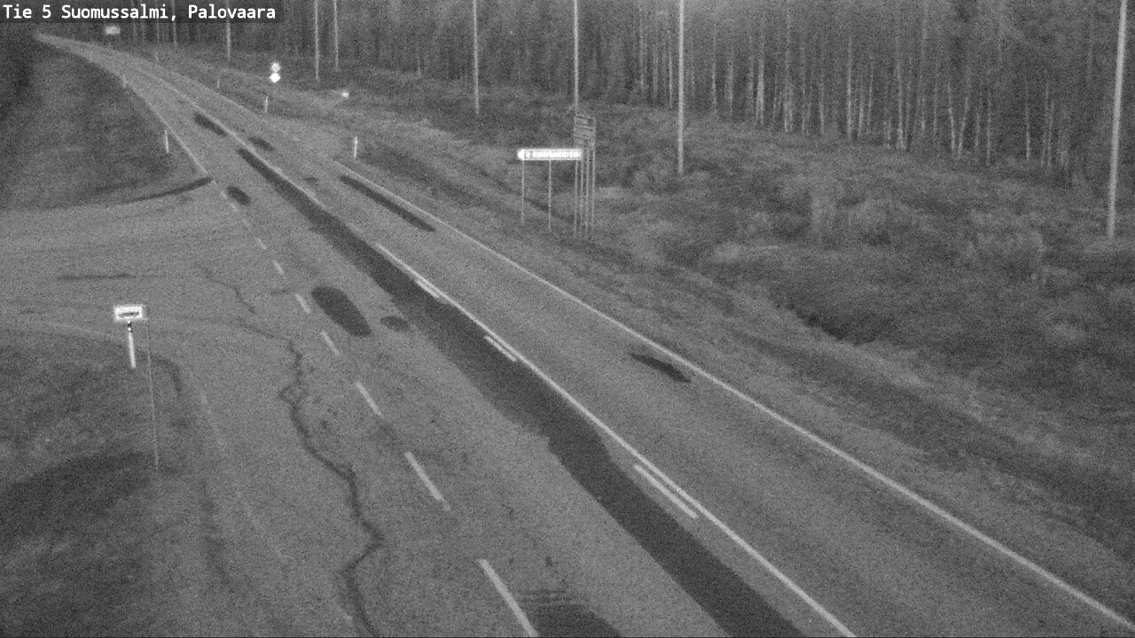 Weather Camera Image Road 5 Suomussalmi, Palovaara, Suomussalmi, Kainuu