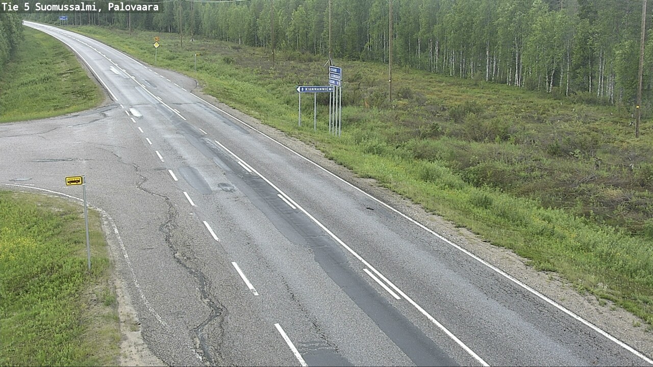 Kelikamerat Kuva Tie 5 Suomussalmi, Palovaara, Suomussalmi, Kainuu