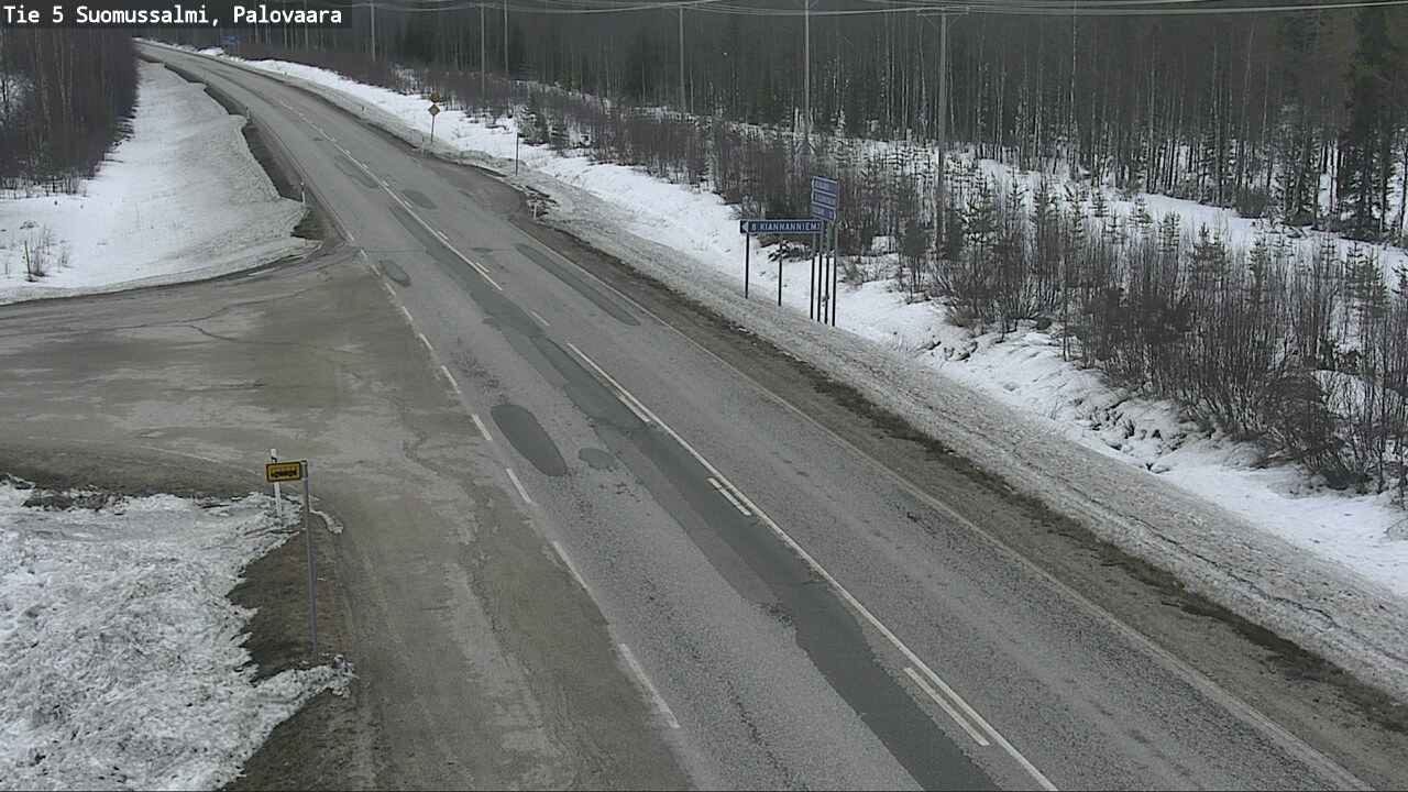 Weather Camera Image Road 5 Suomussalmi, Palovaara, Suomussalmi, Kainuu