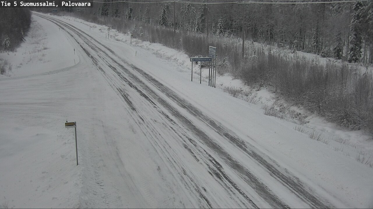 Weather Camera Image Road 5 Suomussalmi, Palovaara, Suomussalmi, Kainuu