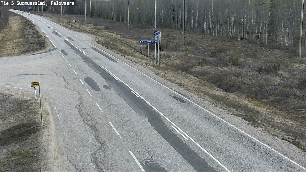 Kelikamerat Kuva Tie 5 Suomussalmi, Palovaara, Suomussalmi, Kainuu
