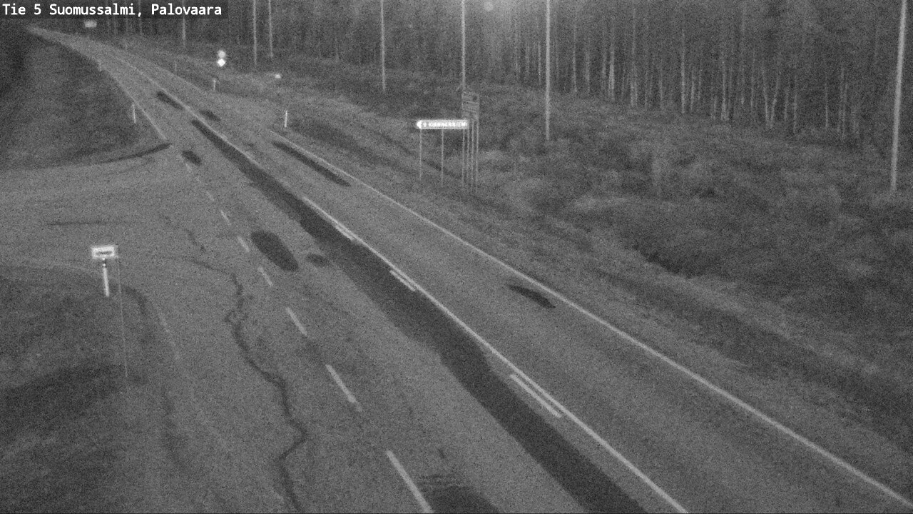 Weather Camera Image Road 5 Suomussalmi, Palovaara, Suomussalmi, Kainuu