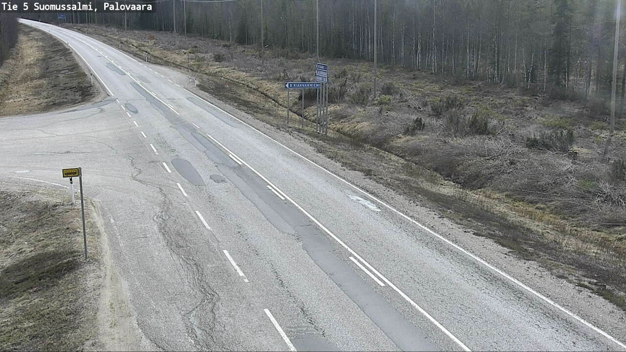 Kelikamerat Kuva Tie 5 Suomussalmi, Palovaara, Suomussalmi, Kainuu